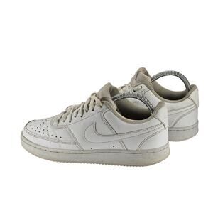 Nike Court Shoes Womens 7.5 Vision Low White DH3158-100 Leather Sneakers